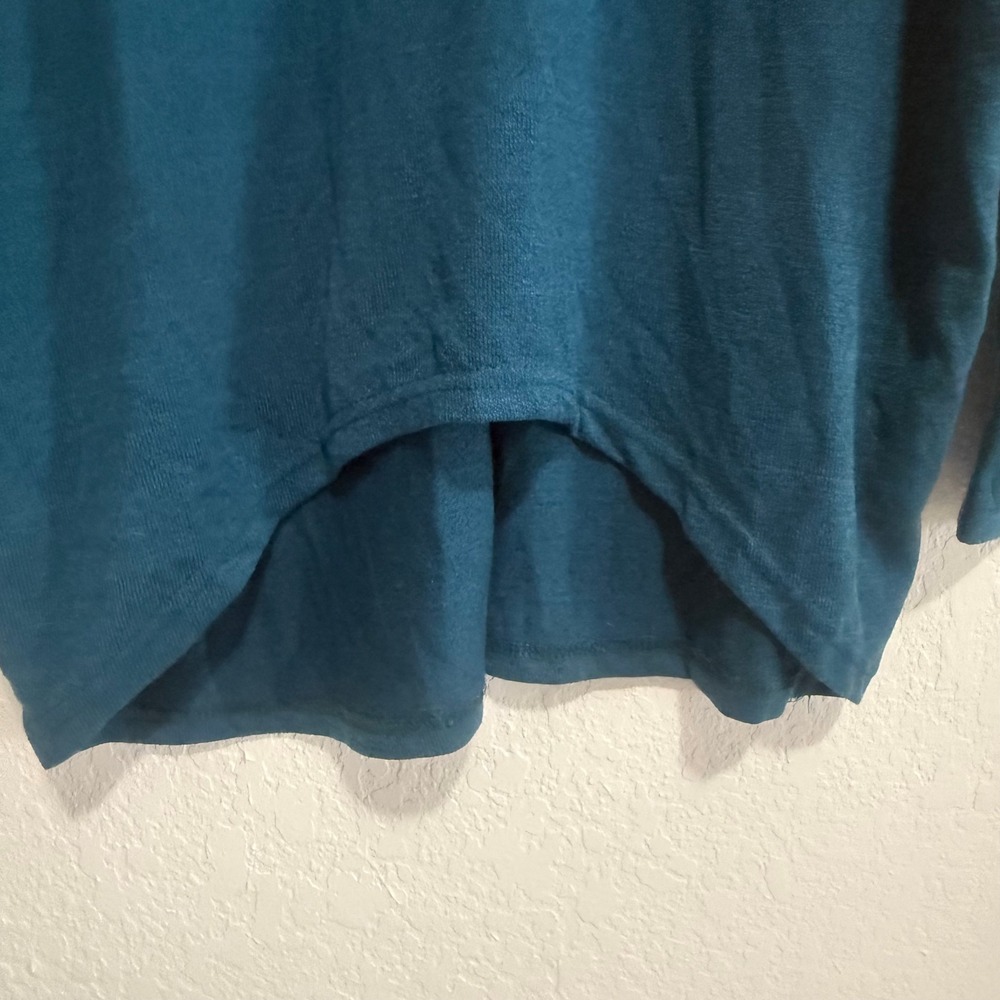 Zanzea Collection Teal Blue Relaxed Fit Dolman Sleeve Top Size S - Picture 5 of 9